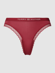 String mit Spitzenbesatz von TOMMY HILFIGER Bordeaux - 10