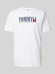 T-Shirt mit Label-Print von Tommy Jeans Weiß - 42
