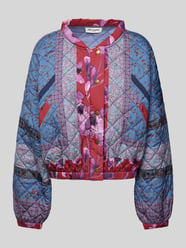 Steppjacke mit Label-Print Modell 'Lama' von LOLLYS LAUNDRY Blau - 32