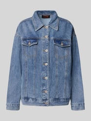 Jeansjack met borstzakken, model 'Loveheart' van miss goodlife - 11