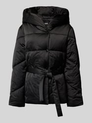 Regular fit gewatteerde lange jas met viscose, model 'PLYSSA' van BOSS - 21