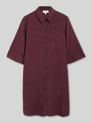 Midikleid mit Cordstruktur von s.Oliver RED LABEL Bordeaux - 4