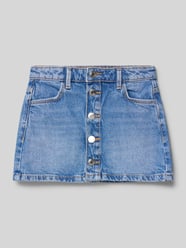 Jeansrock mit durchgehender Knopfleiste Modell 'lily' von Mango Blau - 13