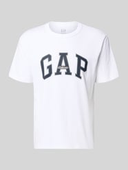 t-shirt z logo i okrągłym dekoltem od GAP - 31