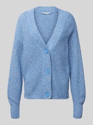 Relaxed Fit Strickjacke aus Baumwoll-Mix mit V-Ausschnitt von Tom Tailor Denim - 29