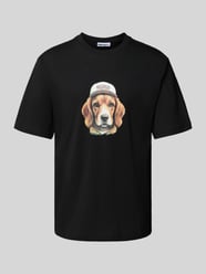 T-Shirt mit Label-Print von REVIEW - 14