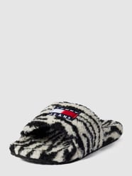 Slides mit Teddyfellbesatz von Tommy Jeans Schwarz - 6