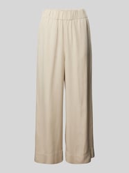Wide leg stoffen broek met verkort model van Marc O'Polo Denim Beige - 3