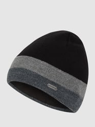 Beanie mit Kontraststreifen Modell 'Johnny Hat' von Chillouts Schwarz - 6