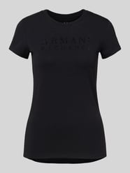 T-shirt z detalem z logo od ARMANI EXCHANGE - 47