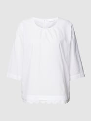 Blusenshirt mit Rundhalsausschnitt von Gerry Weber Weiß - 3