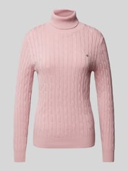 Strickpullover mit Rollkragen von Gant Rosa - 9