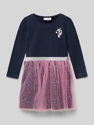 Kleid mit Rundhalsausschnitt von Happy Girls Blau - 15