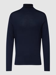 Longsleeve aus Woll-Mix mit Rollkragen von Selected Homme Blau - 12