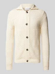 Cardigan mit Lochmuster Modell 'Crochet' von Lindbergh - 35