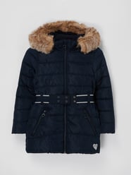 Steppmantel mit Webpelz  von s.Oliver RED LABEL Blau / Türkis - 37