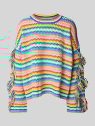 Strickpullover aus Kaschmir mit Fransen Modell 'ZANABI' von Kujten - 31