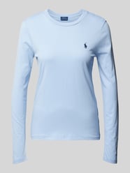 Longsleeve mit Label-Stitching von Polo Ralph Lauren Blau - 32