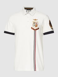 Poloshirt mit Label-Stitching von Aeronautica Militare Weiß - 20