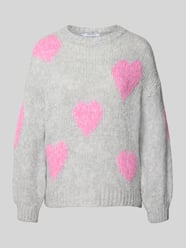 Gebreide pullover met ronde hals, model 'Bo44nita' van ZABAIONE - 17