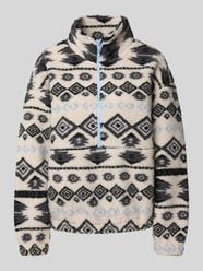 Bluza z kołnierzem o kroju regular fit z imitacji futerka model ‘JANNE’ od ONLY - 25