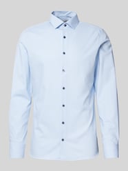 Slim Fit Business-Hemd mit New-Kent-Kragen von OLYMP Level Five Blau - 42