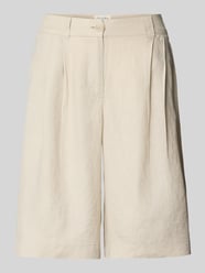 Loose Fit Bermudas aus reinem Leinen von Christian Berg Woman Beige - 1