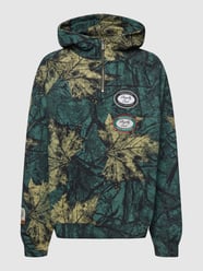 Oversized hoodie met all-over motief, model 'FERGUS' van Pegador Groen - 10