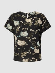 PLUS SIZE Bluse mit floralem Allover-Muster Modell 'LUXMIE' von ONLY CARMAKOMA Schwarz - 5