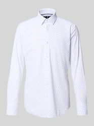 Slim fit zakelijk overhemd met elastisch performancemateriaal, model 'HANK' van BOSS - 42