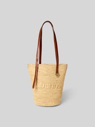 Tote Bag mit Label-Detail von Rabanne Beige - 15