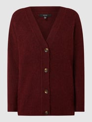 Cardigan mit Rippenstruktur Modell 'Daisy' von Vero Moda Bordeaux - 14