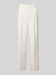 Slim fit stoffen broek met tunnelkoord van Liu Jo White - 1