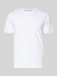T-Shirt mit geripptem Rundhalsausschnitt von Christian Berg Men - 40
