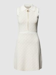 Jurk met all-over motief, model 'DOT POLO' van MICHAEL Michael Kors Wit - 25