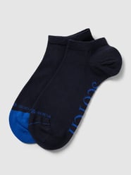 Sneakersocken mit Label-Detail im 2er-Pack von Scotch & Soda Blau - 34