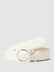 Ledergürtel mit Label-Detail in metallic von CK Calvin Klein Weiß - 19