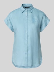 Bluzka koszulowa o kroju relaxed fit z czystego lnu od Lauren Ralph Lauren - 9