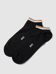 Sneakersocken mit Label-Detail im 2er-Pack von BOSS Schwarz - 35