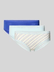 Figi o kroju slim fit z nadrukiem z logo model 'Crush' w zestawie 3 szt. od Sloggi - 13