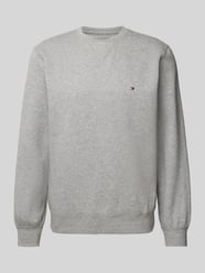 Sweatshirt mit Label-Stitching von Tommy Hilfiger Grau - 34