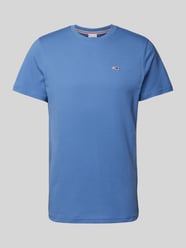T-Shirt mit Label-Stitching von Tommy Jeans Blau - 5