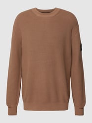 Strickpullover mit Label-Detail von Calvin Klein Jeans Braun - 25