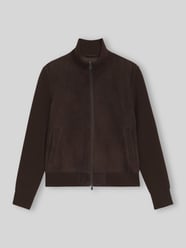 Lederjacke aus Ziegenvelours mit Strickärmeln von BOSS - 14