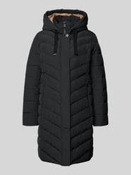 Gewatteerde lange jas met capuchon en ritszakken van Fuchs Schmitt - 46