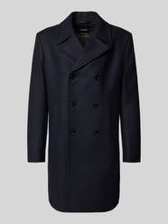 Lange jas met reverskraag, model 'VALED' van Cinque - 9