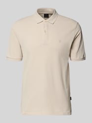 Slim Fit Poloshirt mit Stitching von JACK & JONES Premium Beige - 7