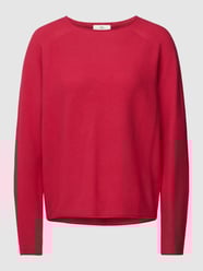 Gebreide pullover met ronde hals van Fynch-Hatton Fuchsia - 15