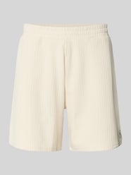Korte broek met structuurpatroon en elastische band van REVIEW - 34