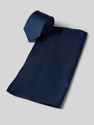 Krawatte und Einstecktuch im Set aus Seide von Monti Blau - 2